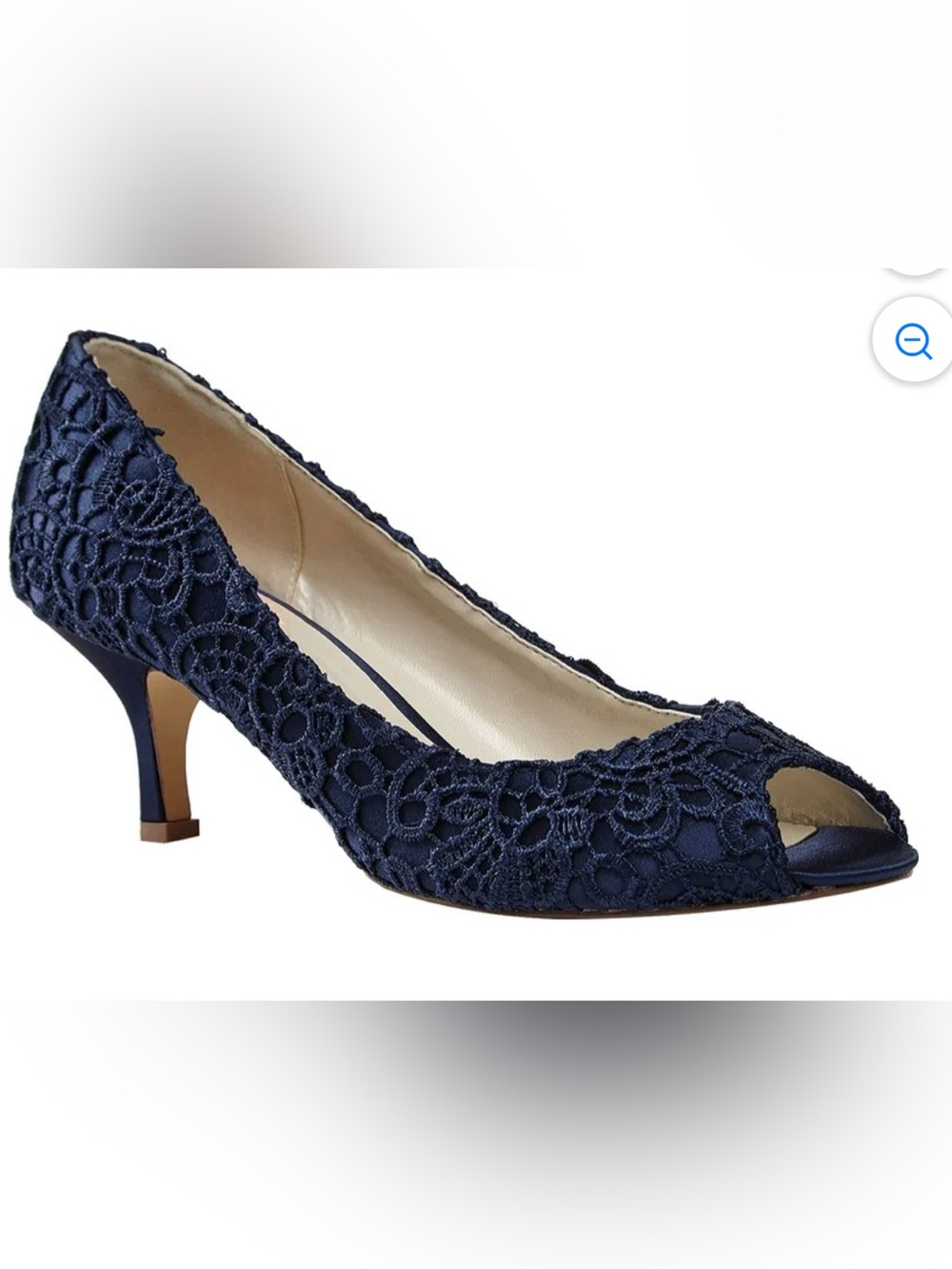 NWT Paradox London Emotion Navy with Embroidery - size 6.5
